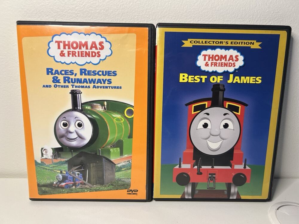 THOMAS & FRIENDS-LOT OF 2 DVD MOVIES, COLLECTOR'S EDITION Best Of Thomas James